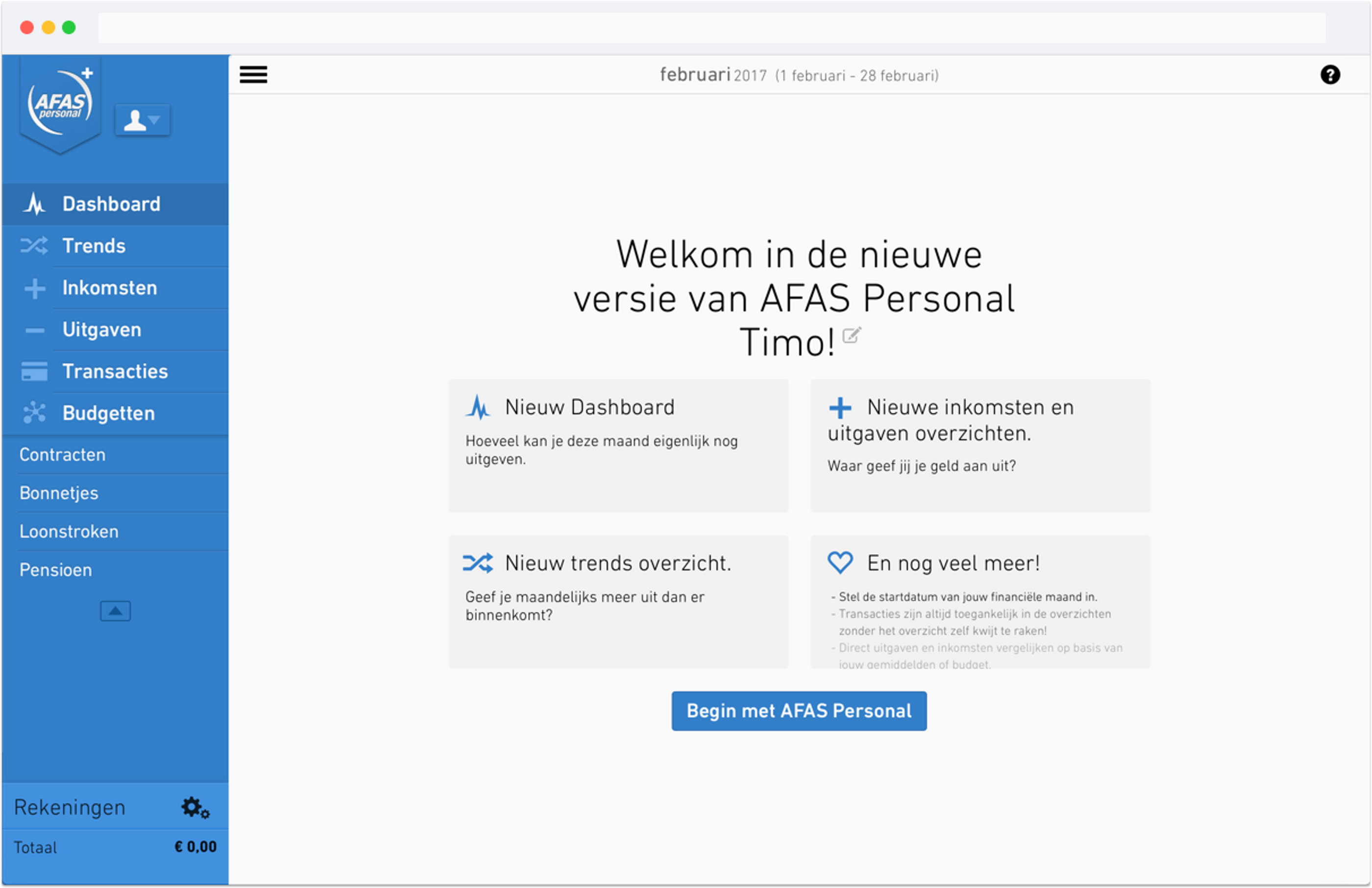 Digital product design and front-end engineering for AFAS Personal