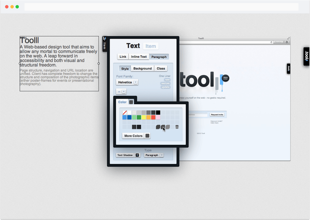 Digital product design and development for “Toolll”