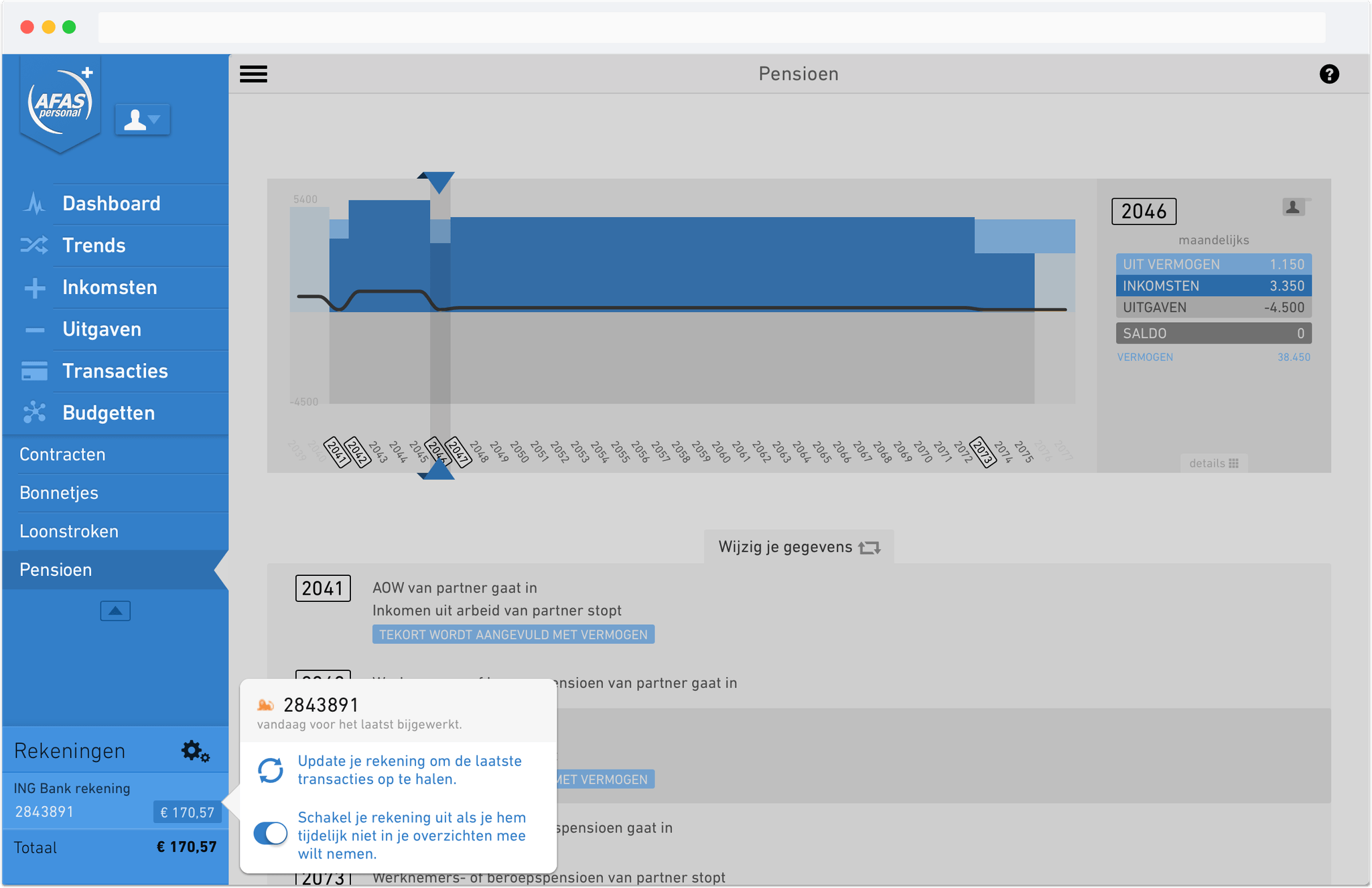 Digital product design and front-end engineering for AFAS Personal