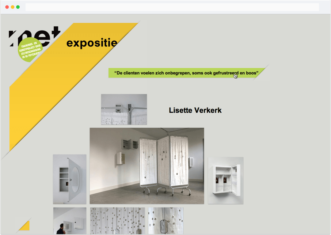 Design and development for “Met mij alles goed” website in collaboration with René Put.