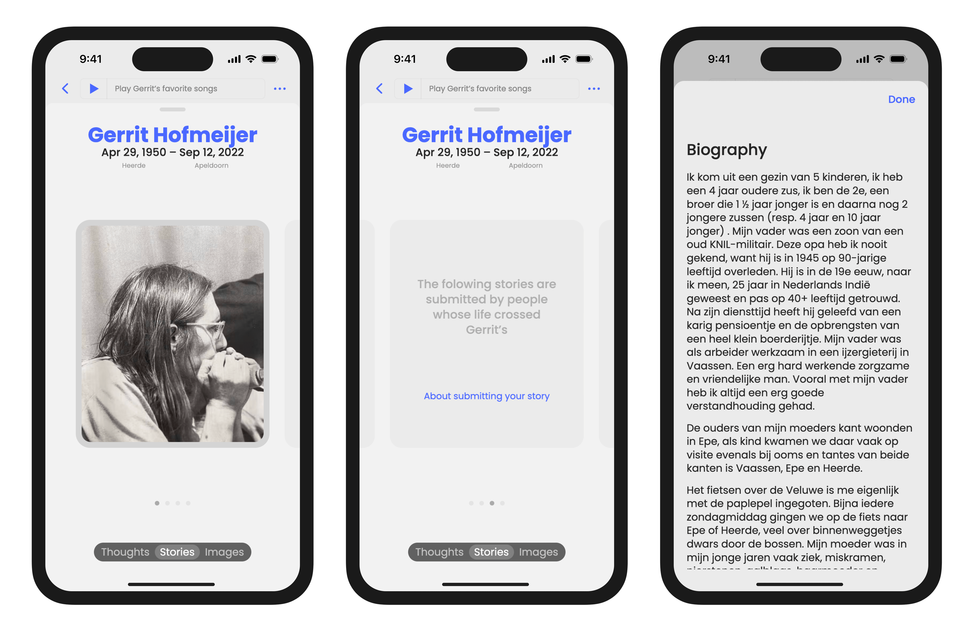 Design and development of the web platform Obiit